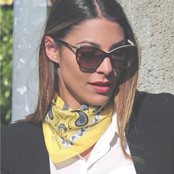 Chic Elegant design Square Bandana  Neckerchief VTG - Picture 16 of 16